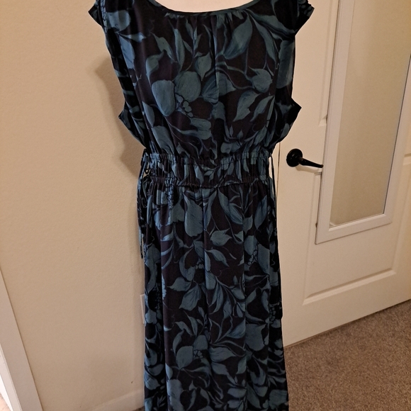 NWT Banana Republic Side-Tied Midi Dress Multicolored Size  M - Picture 6 of 13